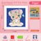 Diamond Painting for Kids, 5D Animal Diamond Art Mini Small Kit(with Wooden Frame), DIY Cute Tiger Big Gem Painting Set, Paint by Diamonds Crafts for Girls Boys Ages 4-12